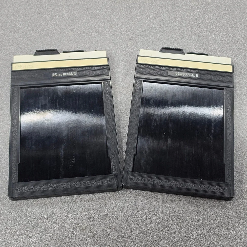 Lisco Regal II Film Holder 4x5 2-Pack Black Good Large Format Photo Accessory